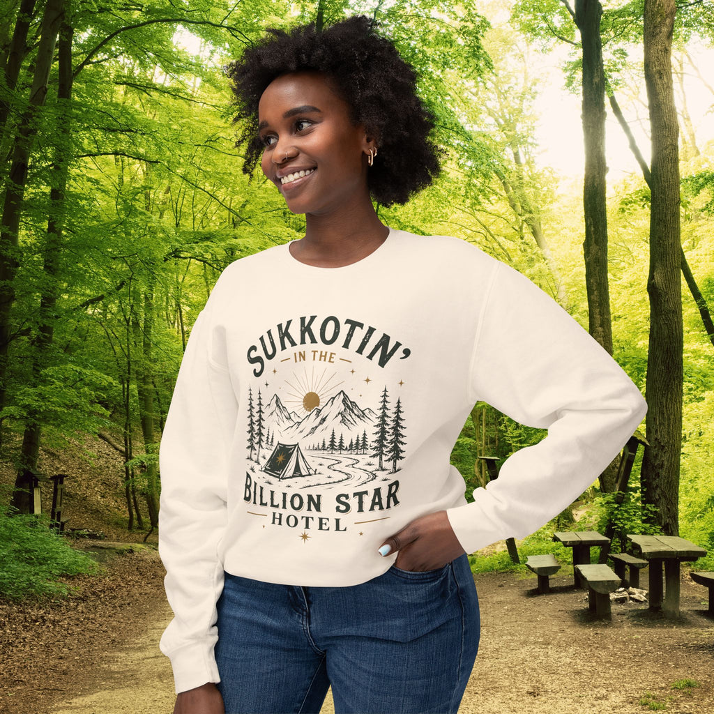 Sukkotin’ Under a Billion Stars | Sukkot Camping Sweatshirt