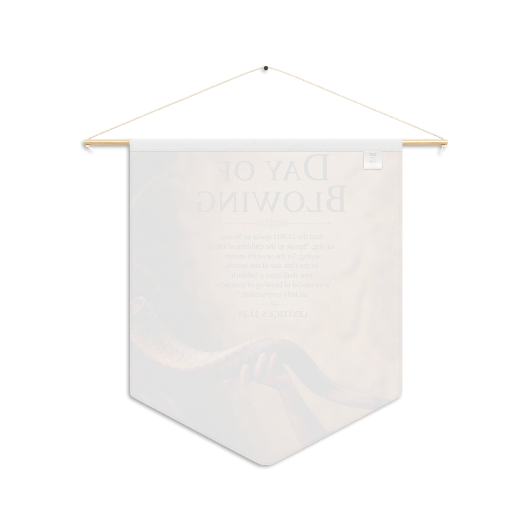 Day of Blowing | Leviticus 23:24 Shofar Wall Pennant
