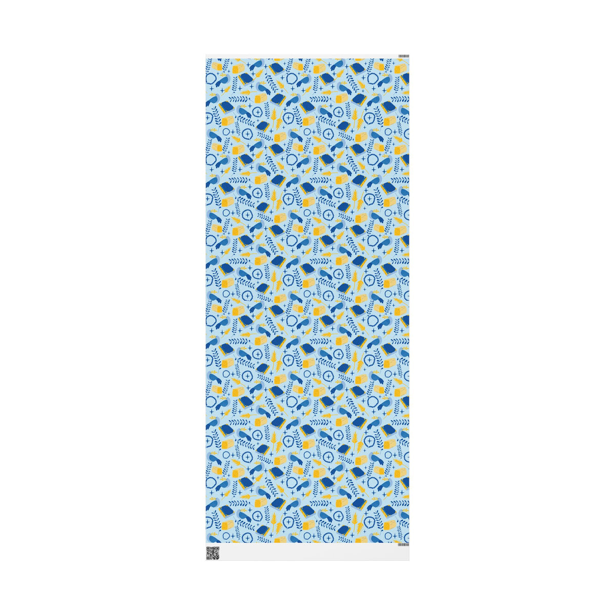 Gift Wrap with Doves, Torah, Wheat & Olive Branches | Judaica Gift Wrapping Paper