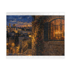 Hanukkah in Jerusalem – Glowing Hanukkiah Window Art Puzzle for Adults & Teens | 110–1014 Pieces