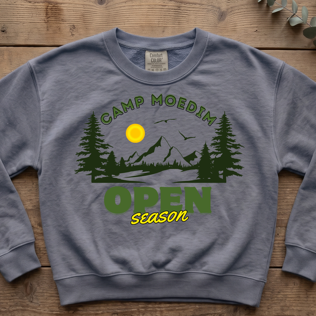 Camp Moedim Open Season Sukkot Sweatshirt