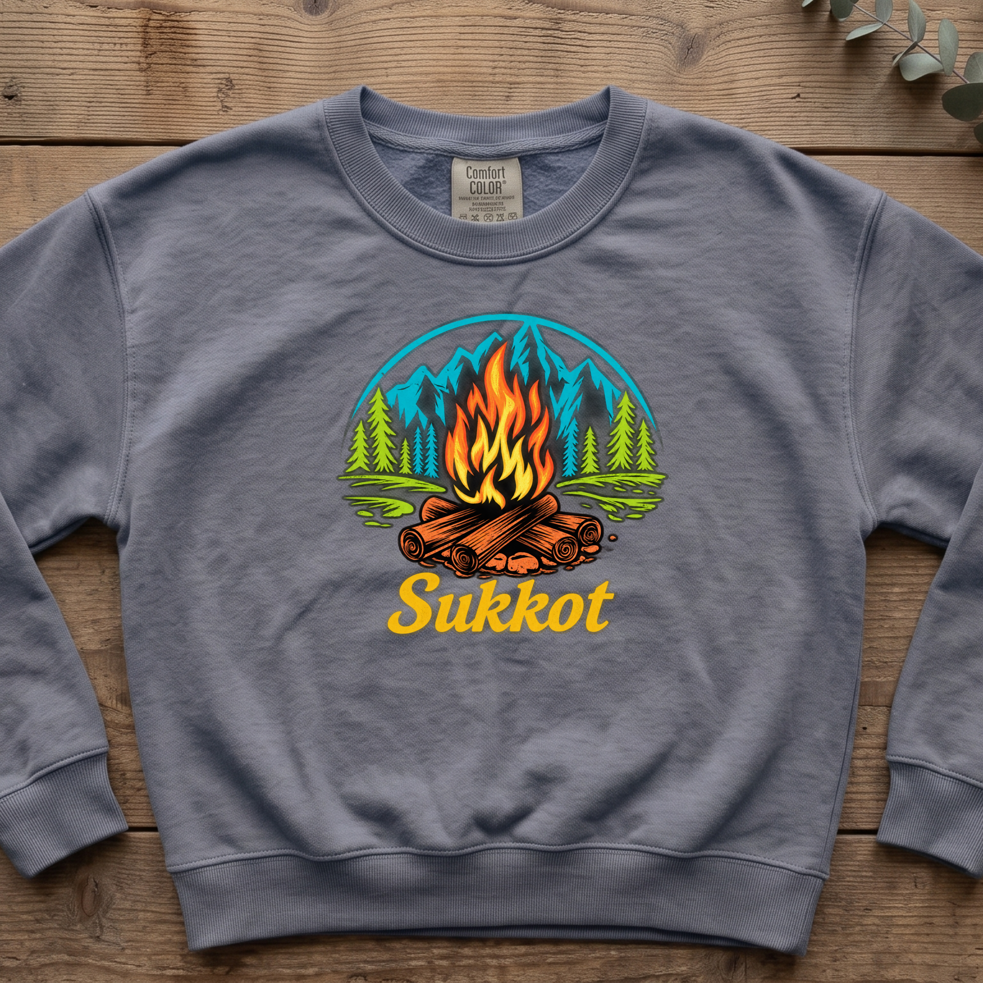Sukkot Campfire Sweatshirt | Feast of Tabernacles Camping Crewneck
