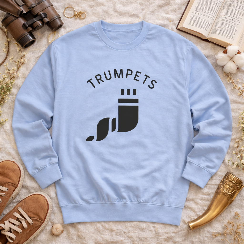 Men's Feast of Trumpets Sweatshirt | Shofar Graphic Crewneck | Yom Teruah | Hebrew Roots Apparel