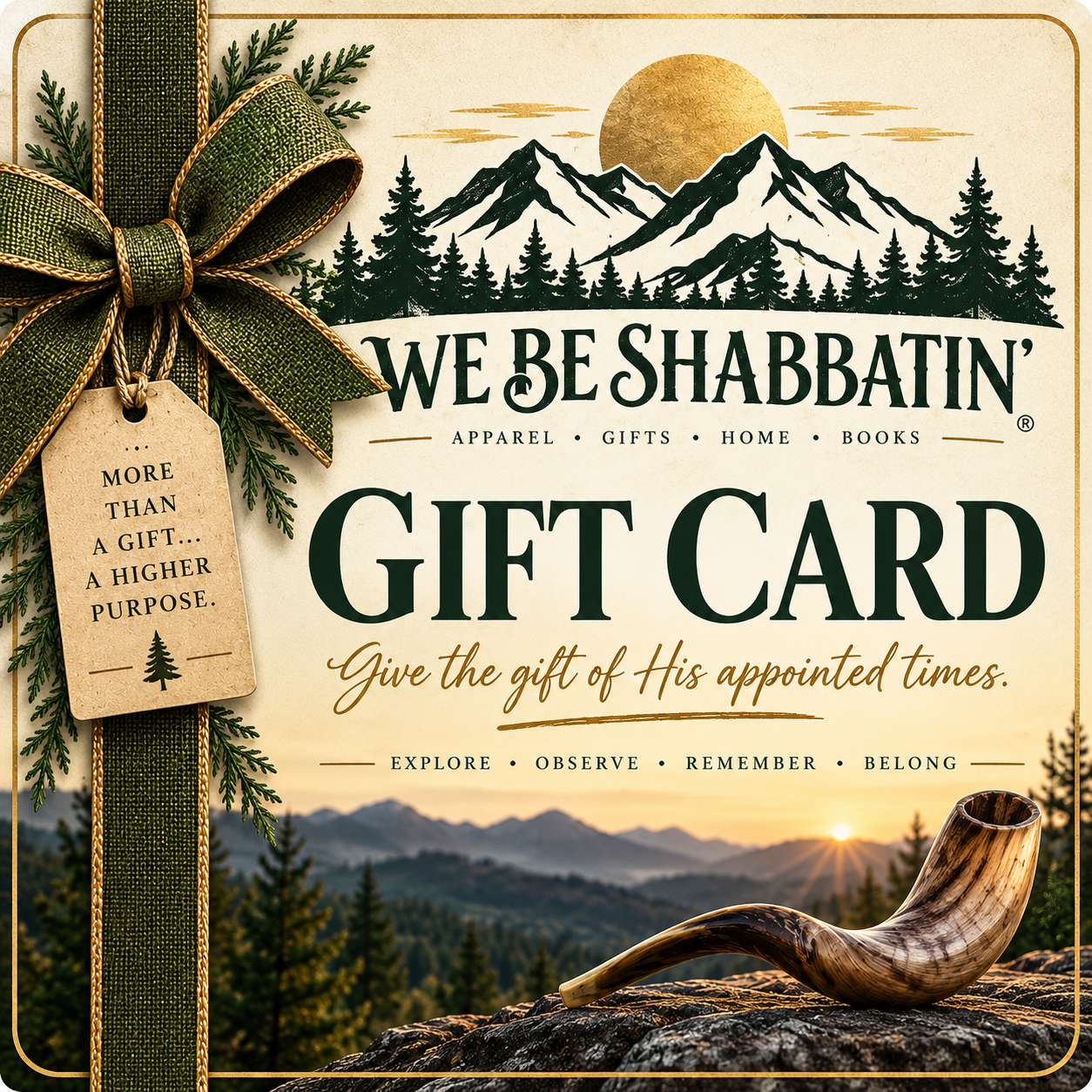 We Be Shabbatin' Gift Card