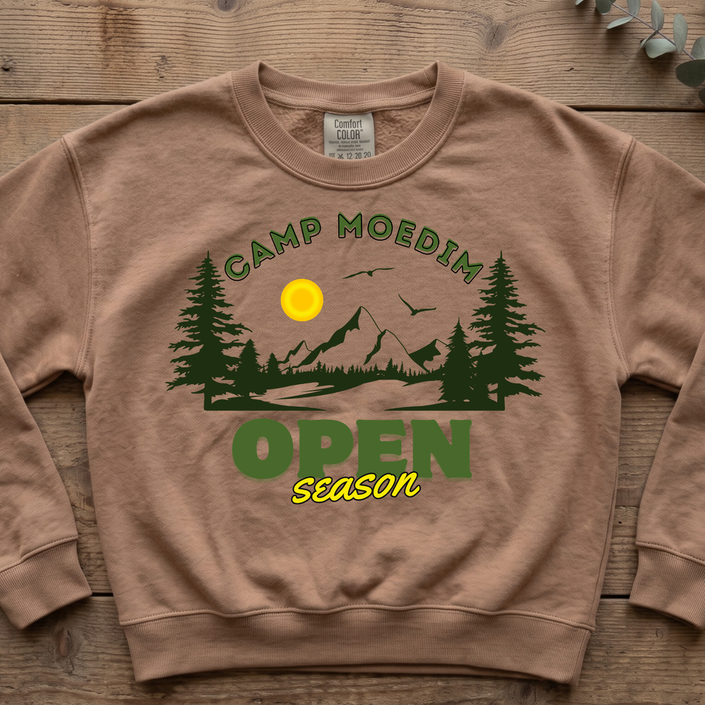 Camp Moedim Open Season Sukkot Sweatshirt