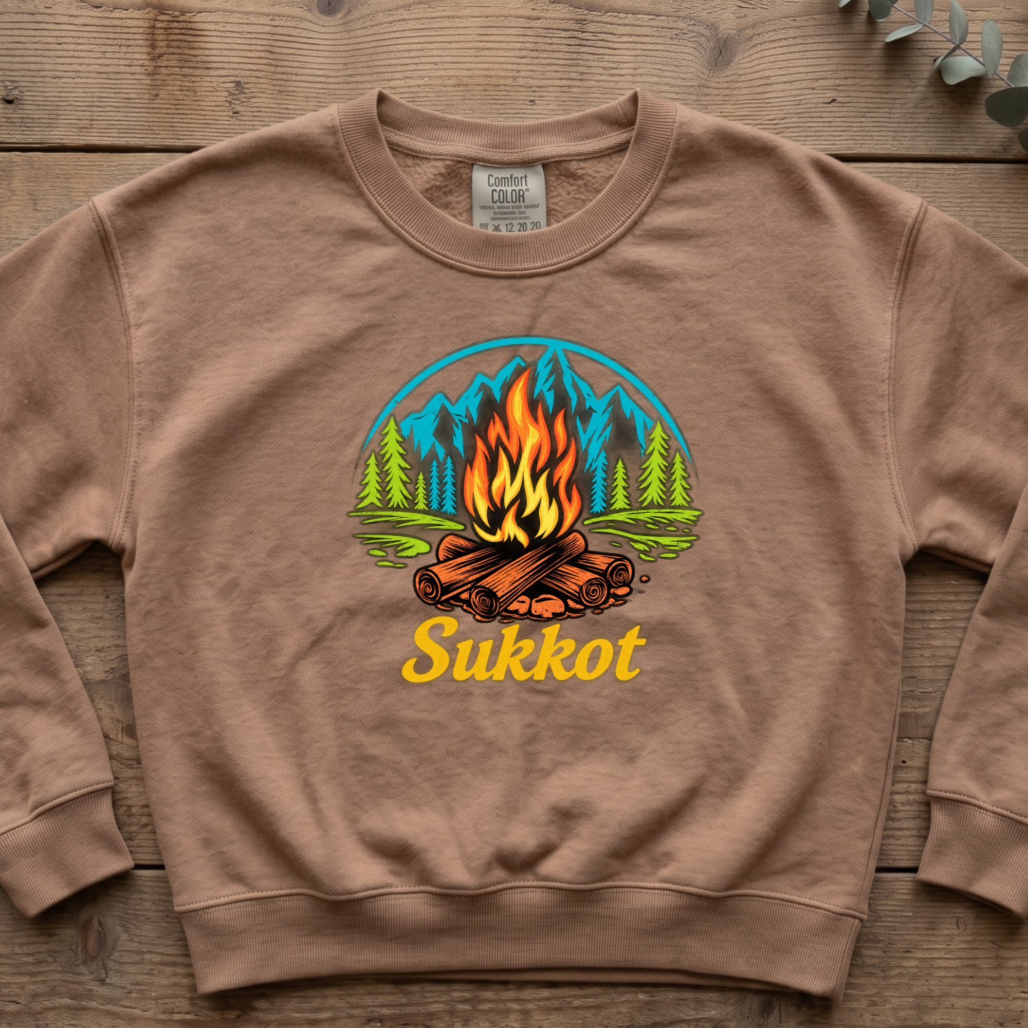 Sukkot Campfire Sweatshirt | Feast of Tabernacles Camping Crewneck