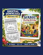 Sukkot: Dwelling With Him – Printable Coloring & Learning Book | Digital Download