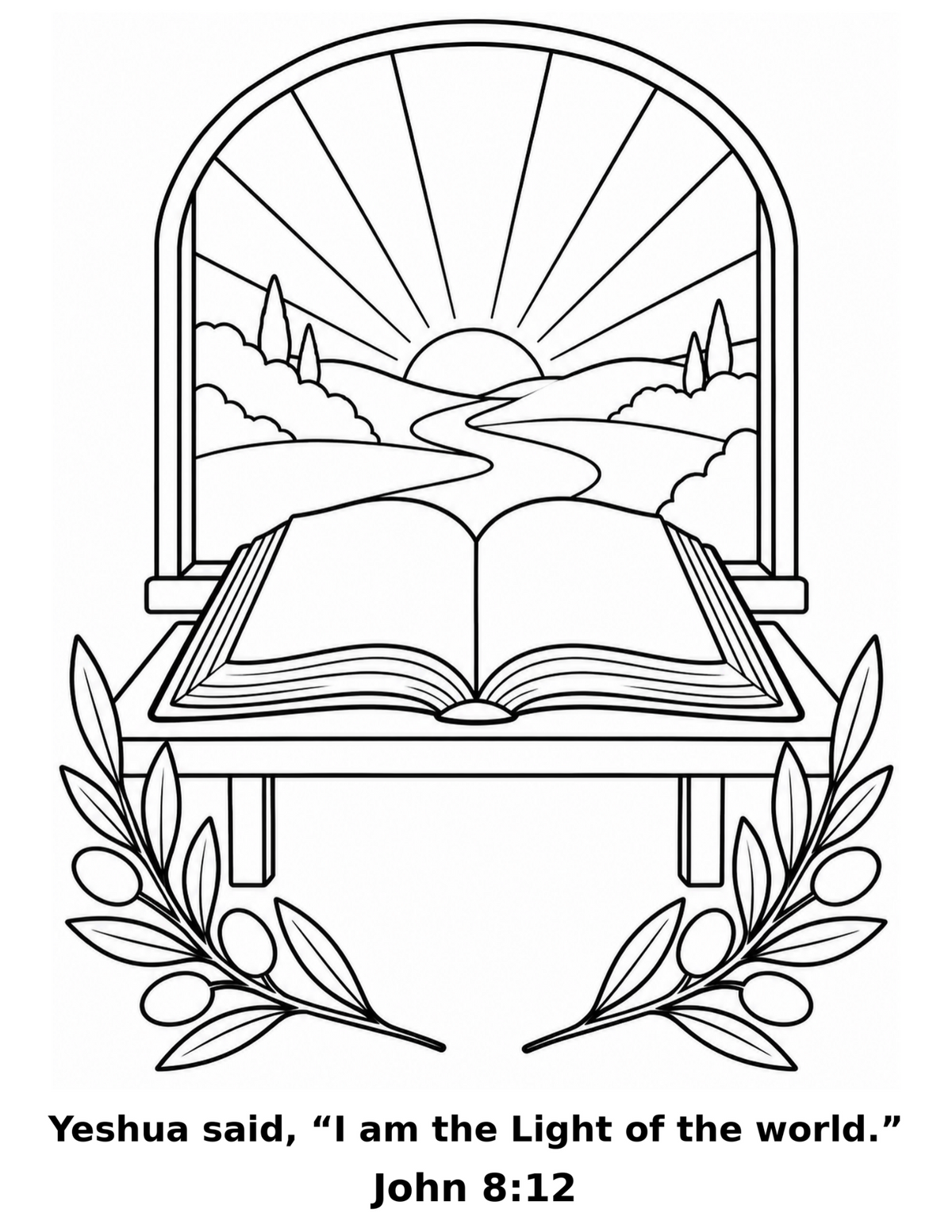Hanukkah Coloring Book for Kids Ages 3–6, Messianic Printable PDF