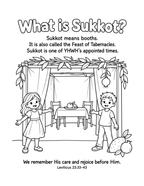 Sukkot: Dwelling With Him – Printable Coloring & Learning Book | Digital Download