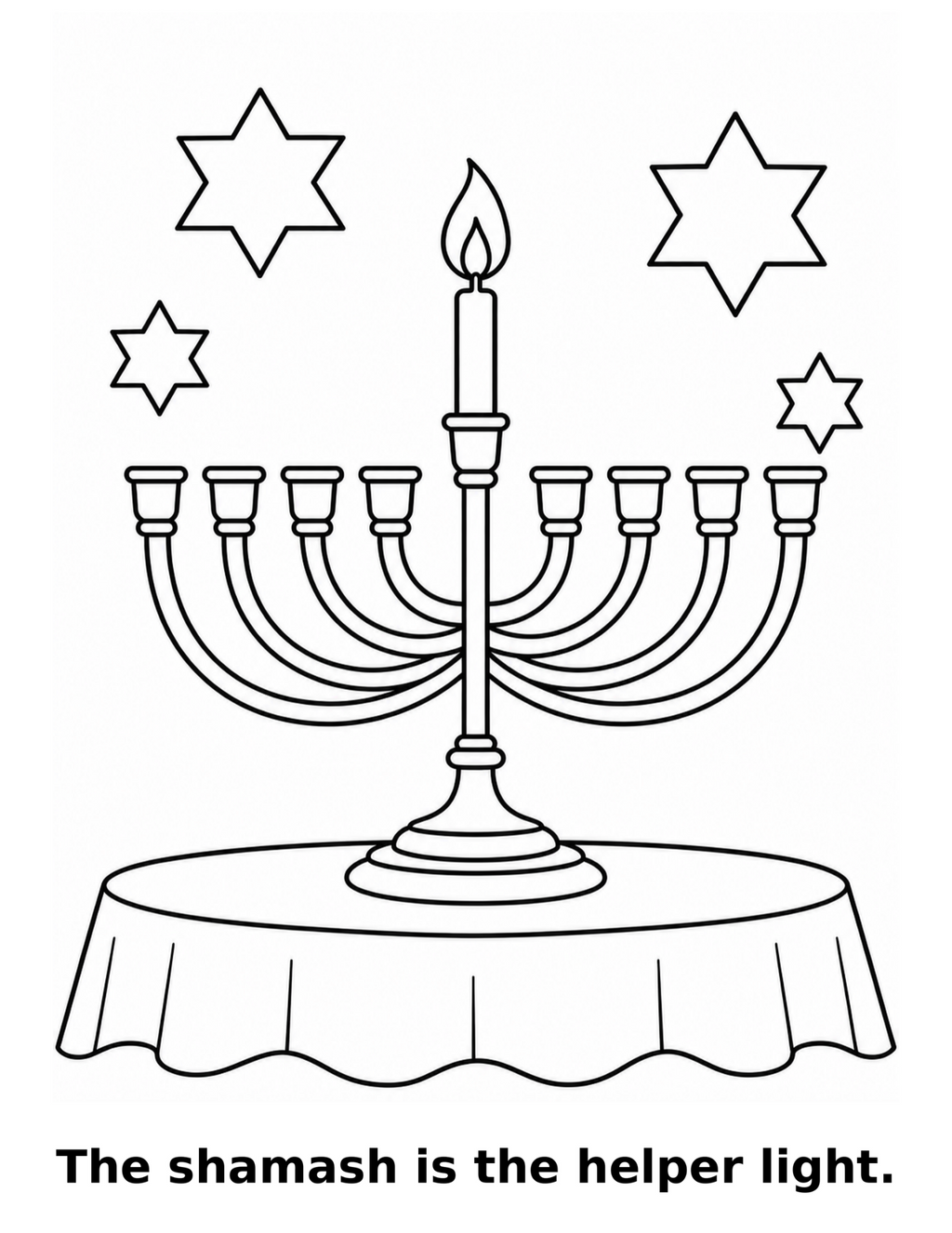 Hanukkah Coloring Book for Kids Ages 3–6, Messianic Printable PDF