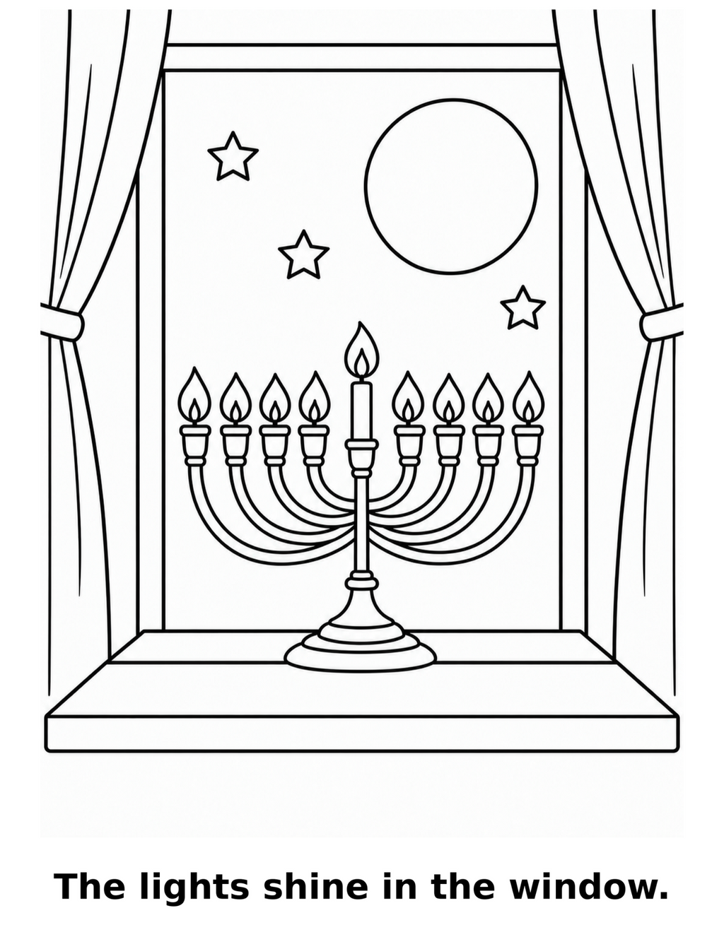Hanukkah Coloring Book for Kids Ages 3–6, Messianic Printable PDF