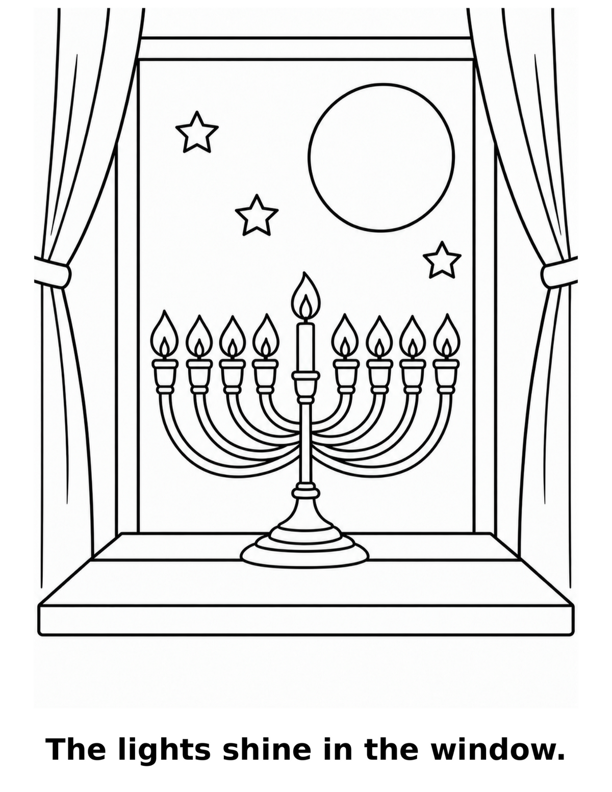Hanukkah Coloring Book for Kids Ages 3–6, Messianic Printable PDF