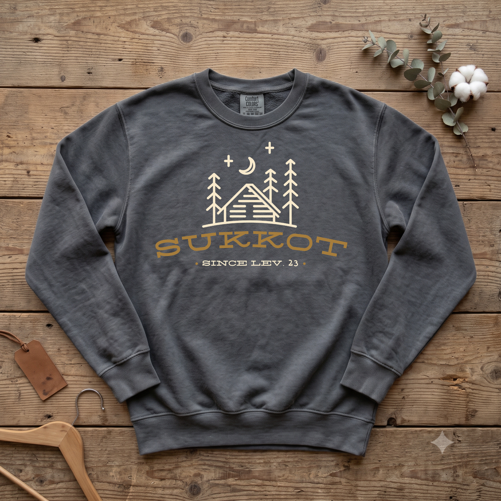 Sukkot Sweatshirt, Feast of Tabernacles Sweatshirt, Messianic Apparel, Hebrew Roots Gift, Leviticus 23 Shirt, Bible Feast Crewneck