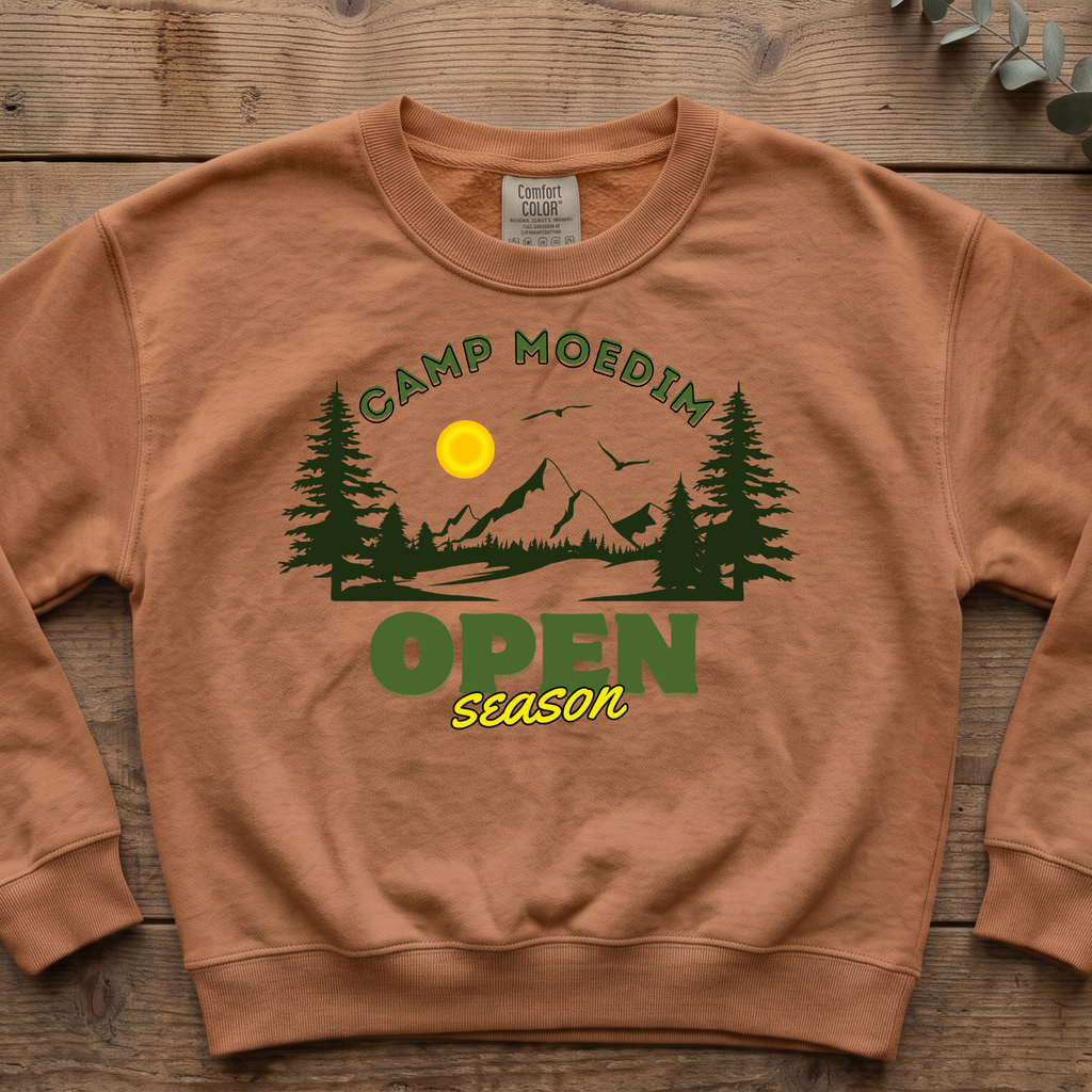 Camp Moedim Open Season Sukkot Sweatshirt