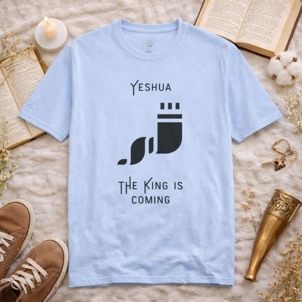 Women's Yeshua The King Is Coming Shirt | Faith-Based Graphic Tee | Minimalist Christian Clothing