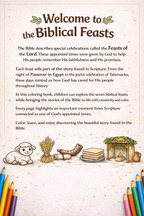 Welcome to the Biblical Feasts introduction page from the Feasts of the Lord coloring bundle