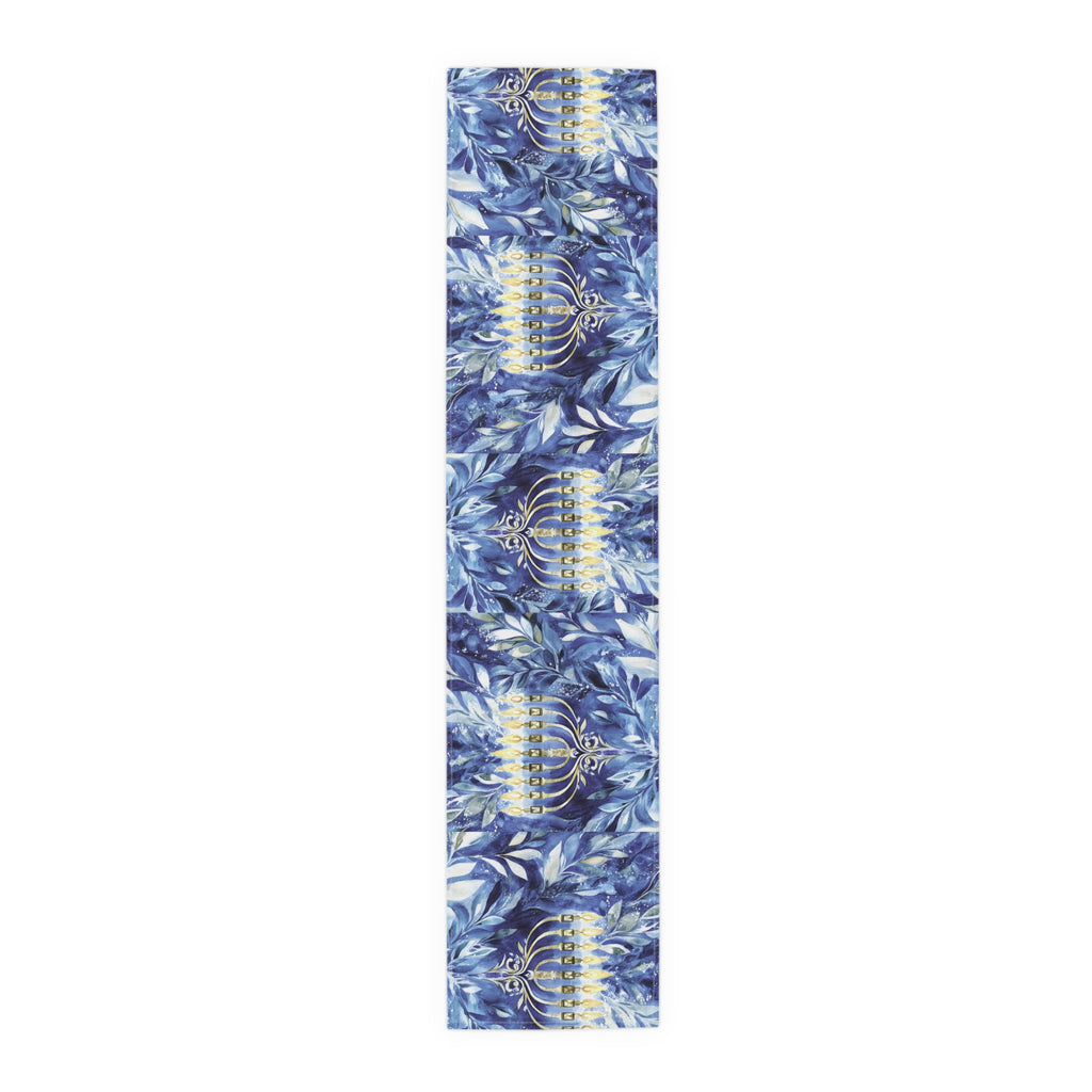 Hanukkah table runner alternate mockup angle