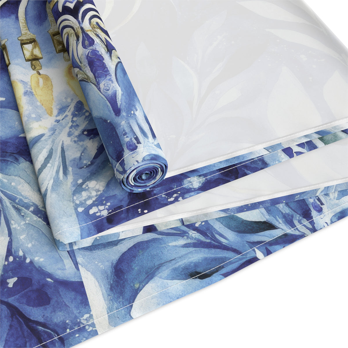 Hanukkah table runner fabric print full view