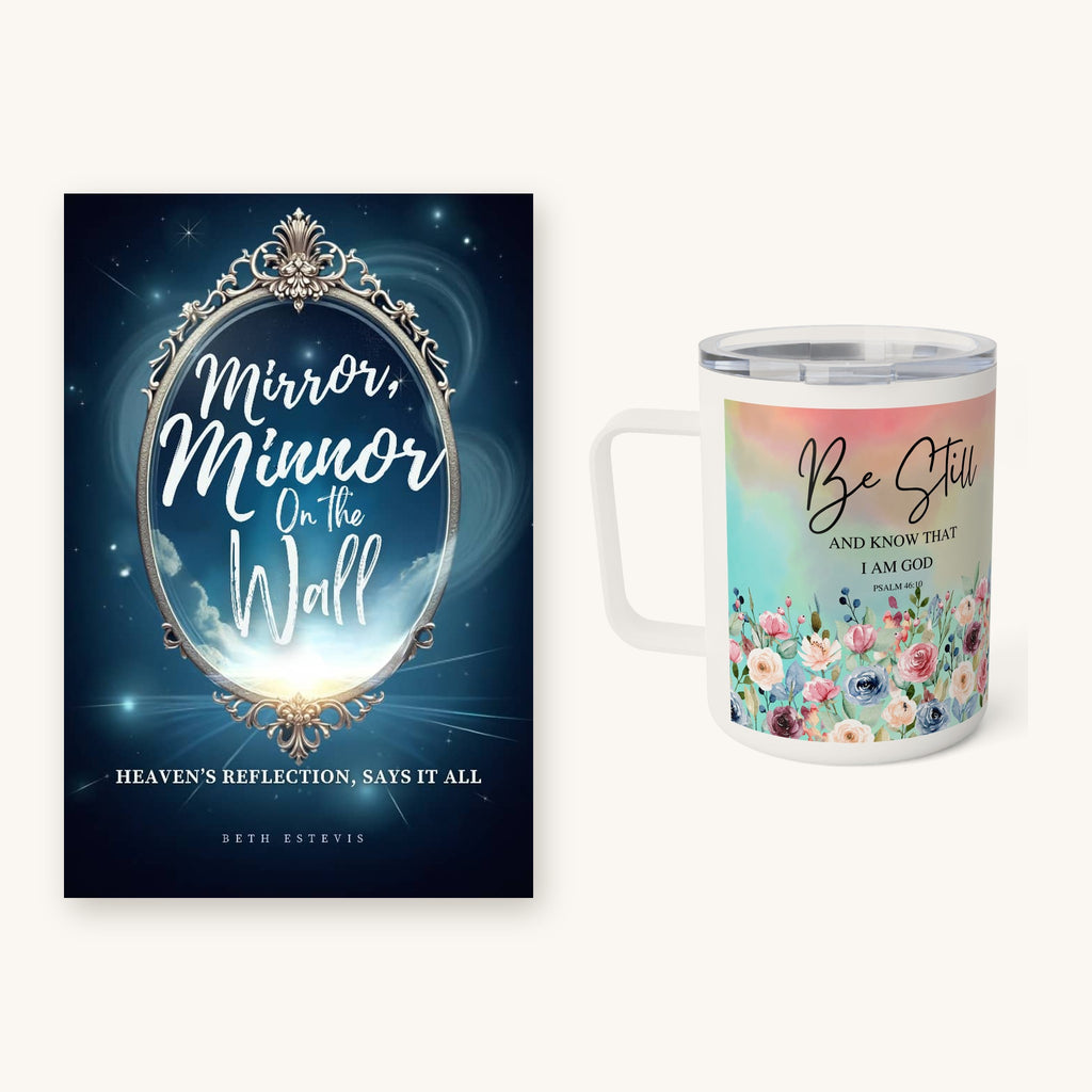 Mirror, Mirror book and Be Still and Know mug gift bundle from We Be Shabbatin'