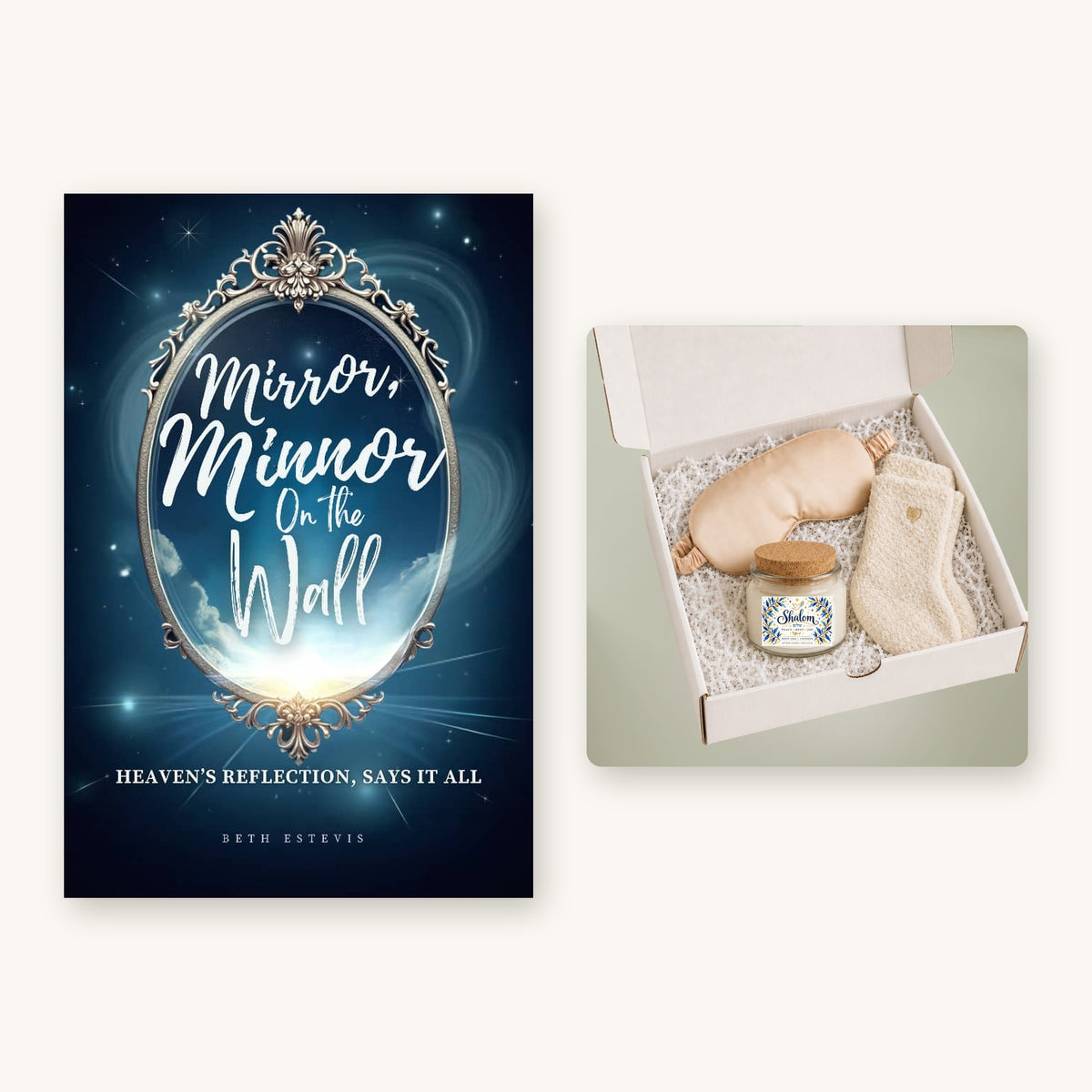 Mirror, Mirror book and Shalom Peace, Rest & Joy gift set for her bundle from We Be Shabbatin'