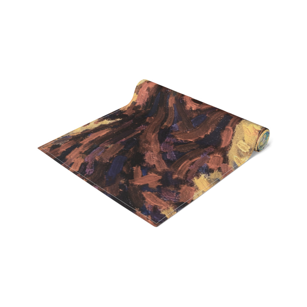 Passover Exodus table runner close painterly detail