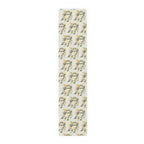 Passover Seder table runner folded fabric view