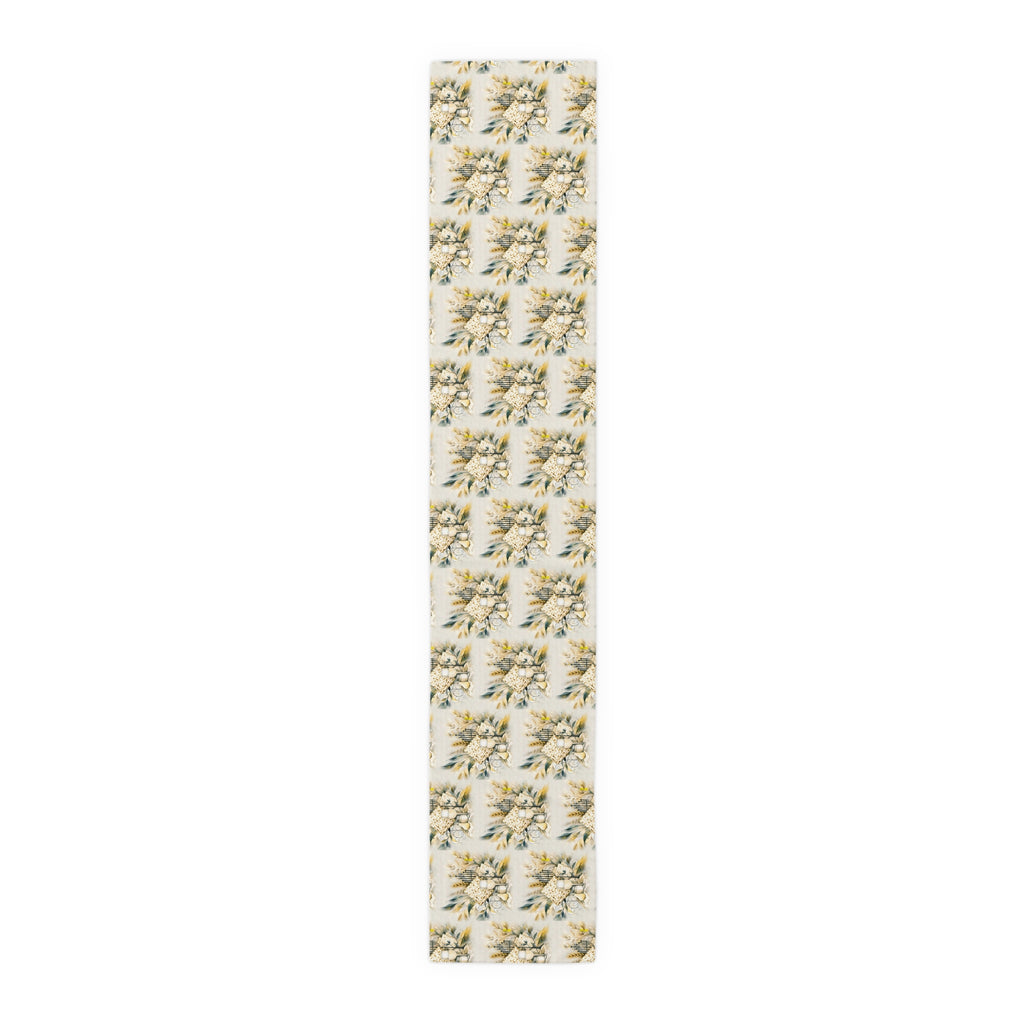 Passover Seder table runner sun-washed floral print