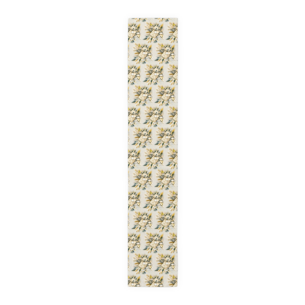Passover Seder table runner sun-washed floral print