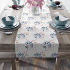 Happy Passover Star of David table runner on table