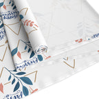 Passover Star of David table runner ivory botanical print