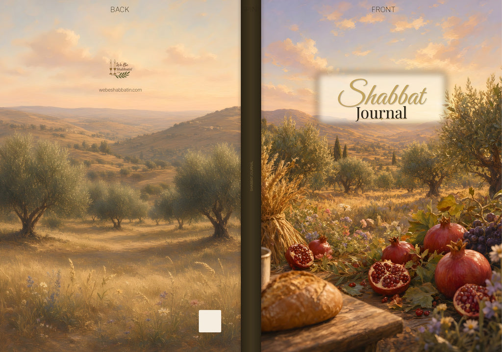 Shabbat Journal lined pages interior view