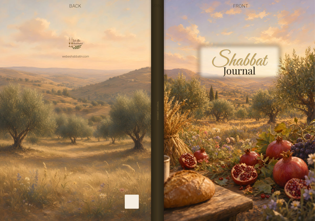 Shabbat Journal lined pages interior view