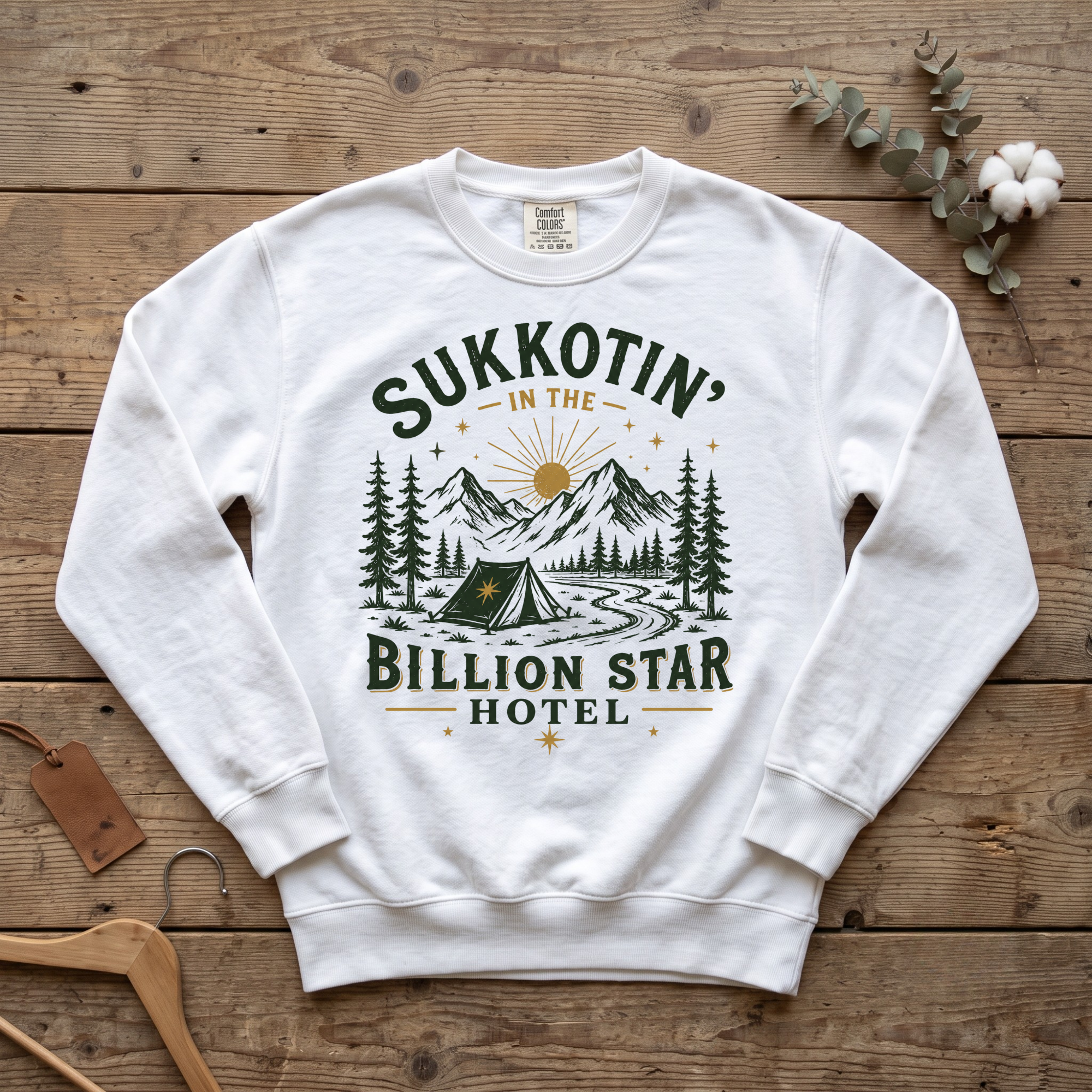 Sukkotin’ Under a Billion Stars | Sukkot Camping Sweatshirt