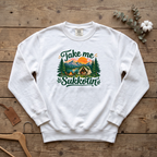 Take Me Sukkotin’ Sweatshirt | Sukkot Camping Feast of Tabernacles Crewn